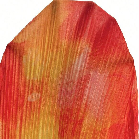 Multicolor Romantic Women's Strapless Fitted Knee-Length Pleated Dress - Picture 9 of 9